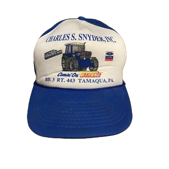 Vintage Comin’ On Strong Ultra Command Ford Tractor Mesh Snap Back Trucker Hat
